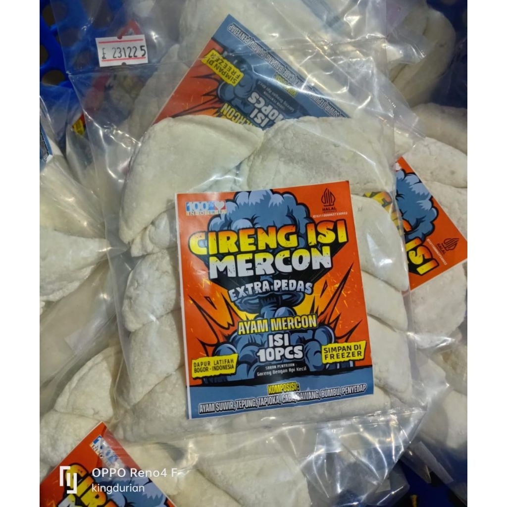 

Cireng Isi Ayam Mercon Extra Pedas Isi 10