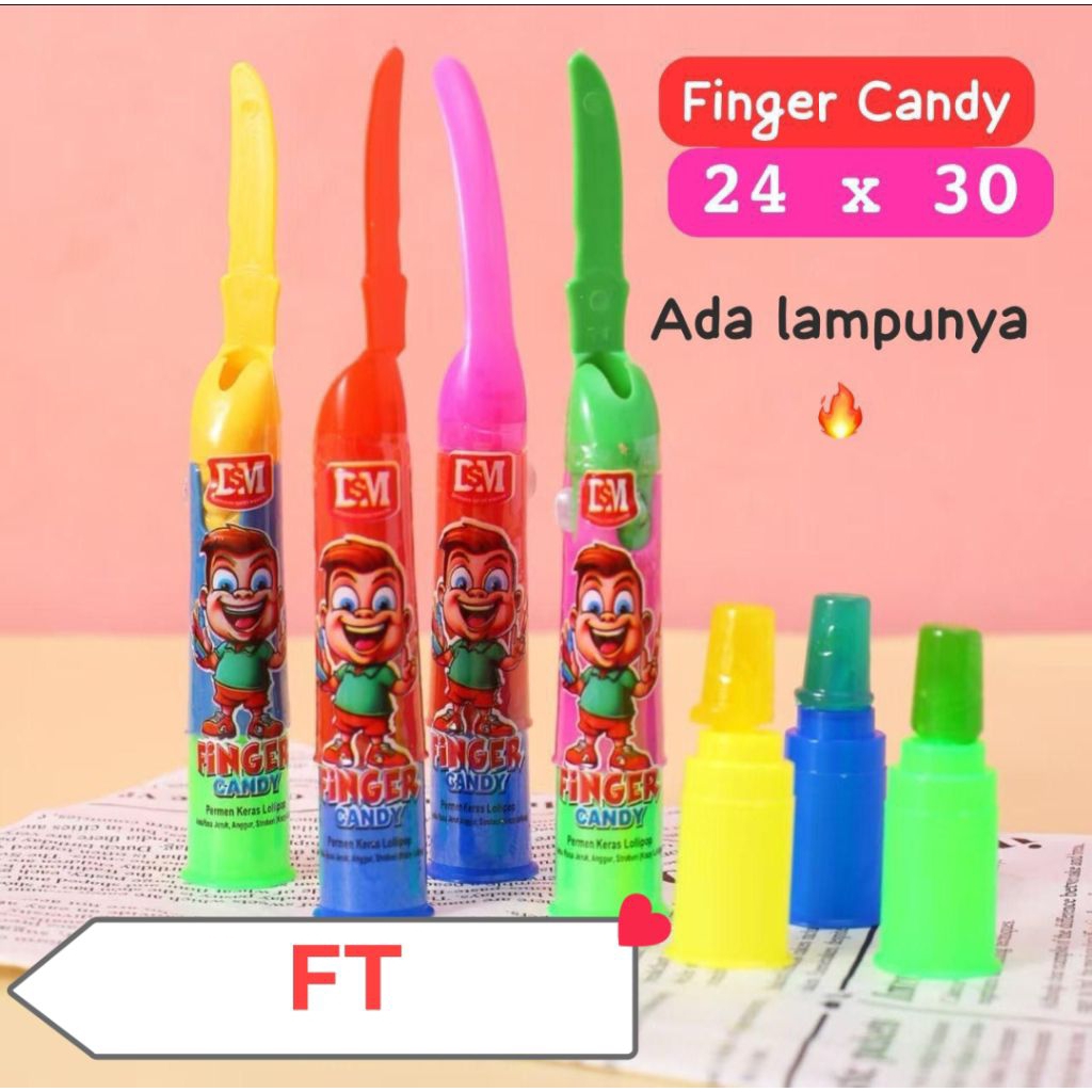 

permen finger candy ada lampunya 30 pcs
