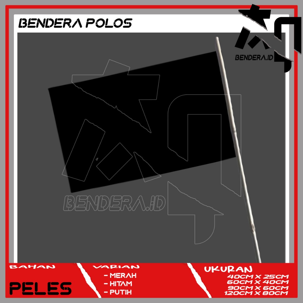 Bendera Polos Hitam