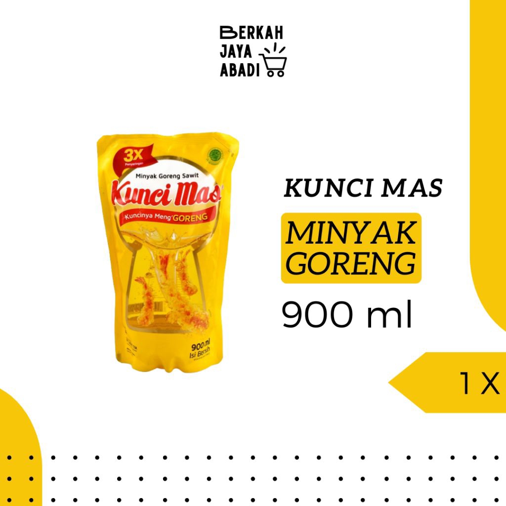 

KUNCI MAS Minyak Goreng 900 ml | Minyak Goreng Murah | Grosir