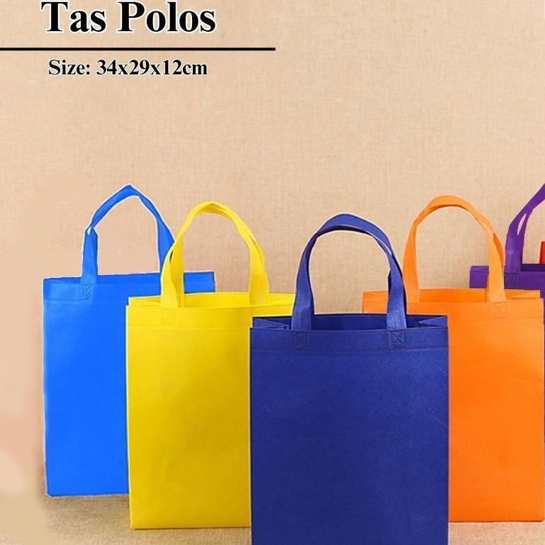 

Tas Kain Kanvas Polos - Goodiebag Custom Multifungsi Ukuran 34x29x12cm