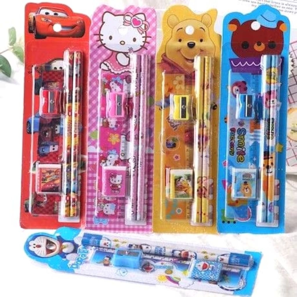 

pensil set 5in1 random motif
