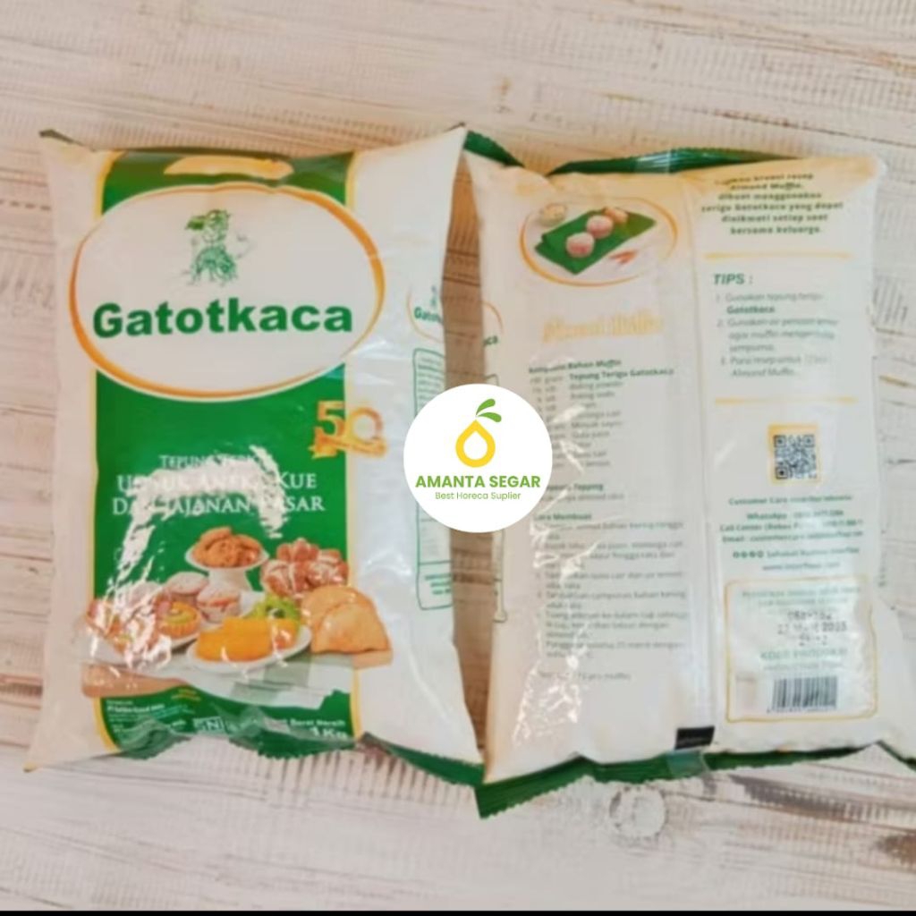 

Tepung Terigu Serbaguna Gatot Kaca Tepung Putih 1kg Premium Terbaik Laris Murah
