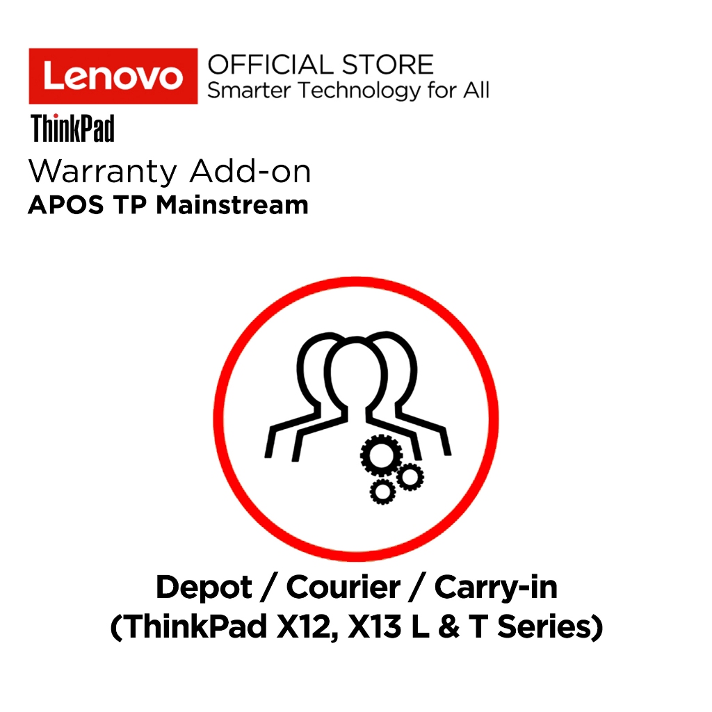 Lenovo Warranty Add-on APOS TP Mainstream Depot / Courier / Carry-in Laptop ThinkPad Series L13 L14 