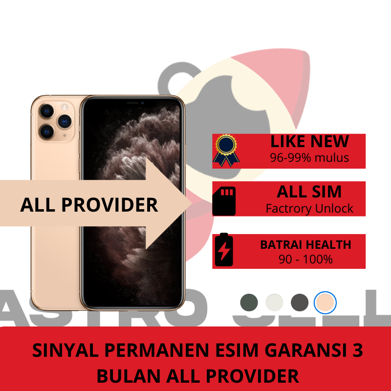 iphone 11 Promax Second Like New 64GB 128GB 256GB Factory Unlock Mulus Fullset Imei Permanen