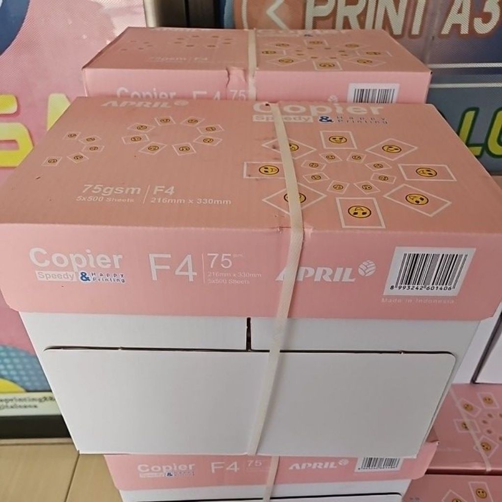 

kertas F4 APRIL 75GSM isi 5 rim PENGIRIMAN INSTAN