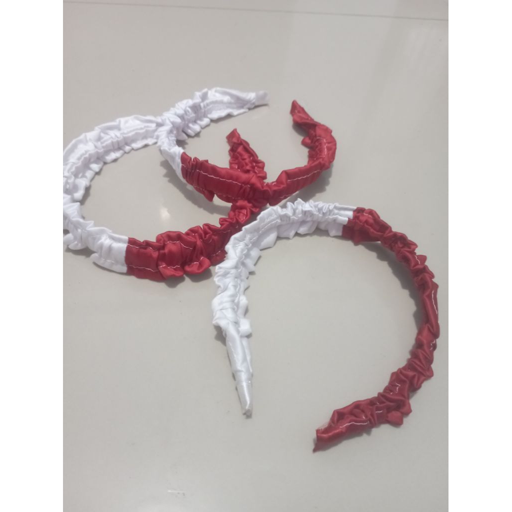 bando schruncie merah putih bando agustusan bando merah putih