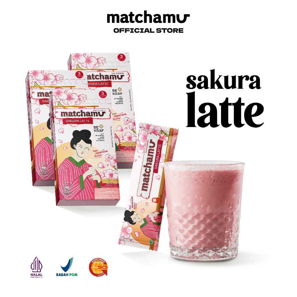 

3 box/ 9 sachet Matchamu Sakura Latte