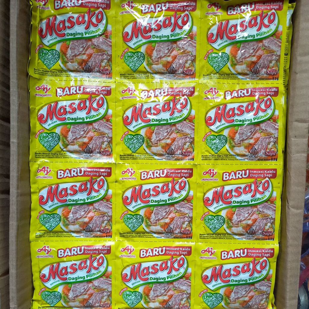 

masako ayam & sapi , isi 12/ renteng