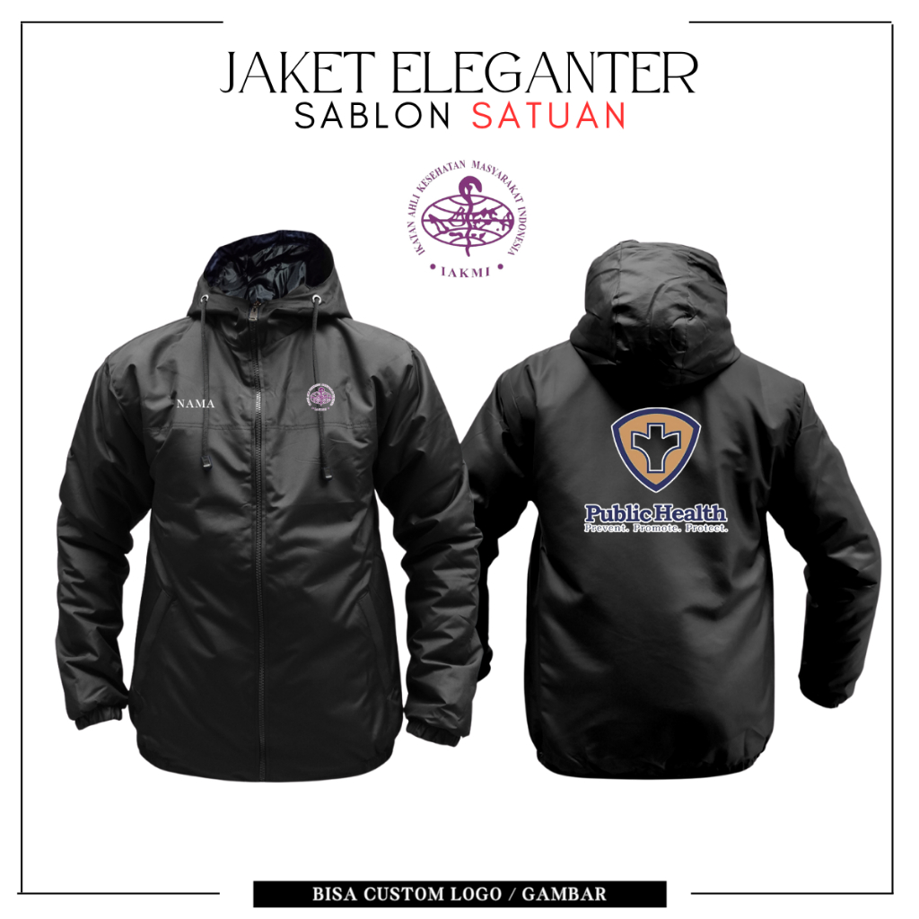 Jaket PS Sablon Satuan Custom IAKMI Jacket Zipper Unisex Costum Public Health IAKMI