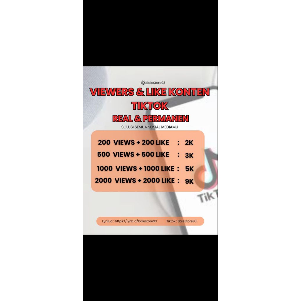 PAKET VIEWERS TIKTOK