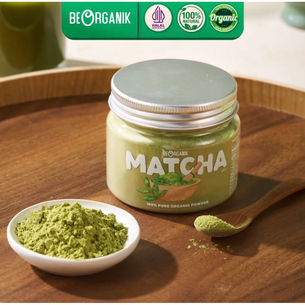 

Beorganik JAR Pure Matcha Powder 60gr 100% - Bubuk Matcha Murni Uji Matcha Jepang - Matcha Murni Tanpa Campuran - Matcha Murni Jar 60gr