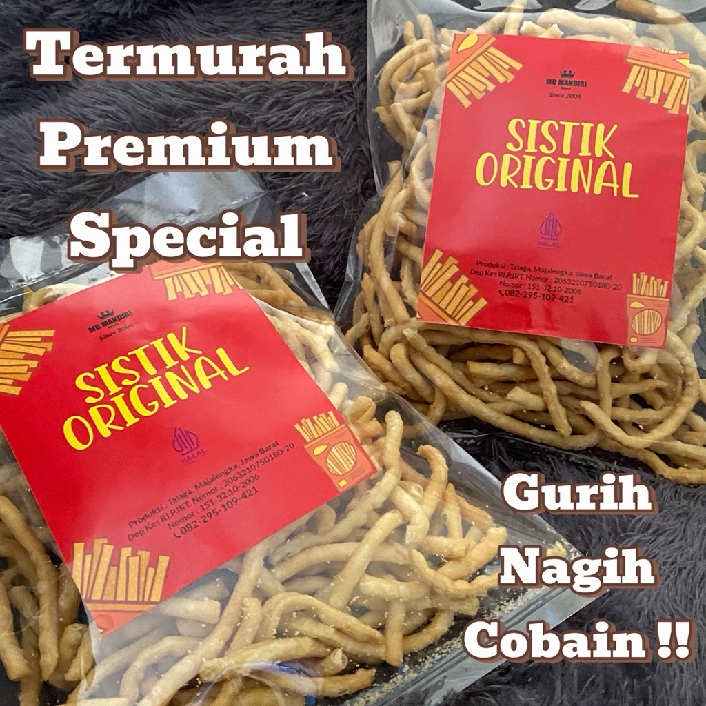 

Stik / Sistik Original 250gr by MD Mandiri (Tidak Berminyak dan Tidak Bikin Enek/Mual)