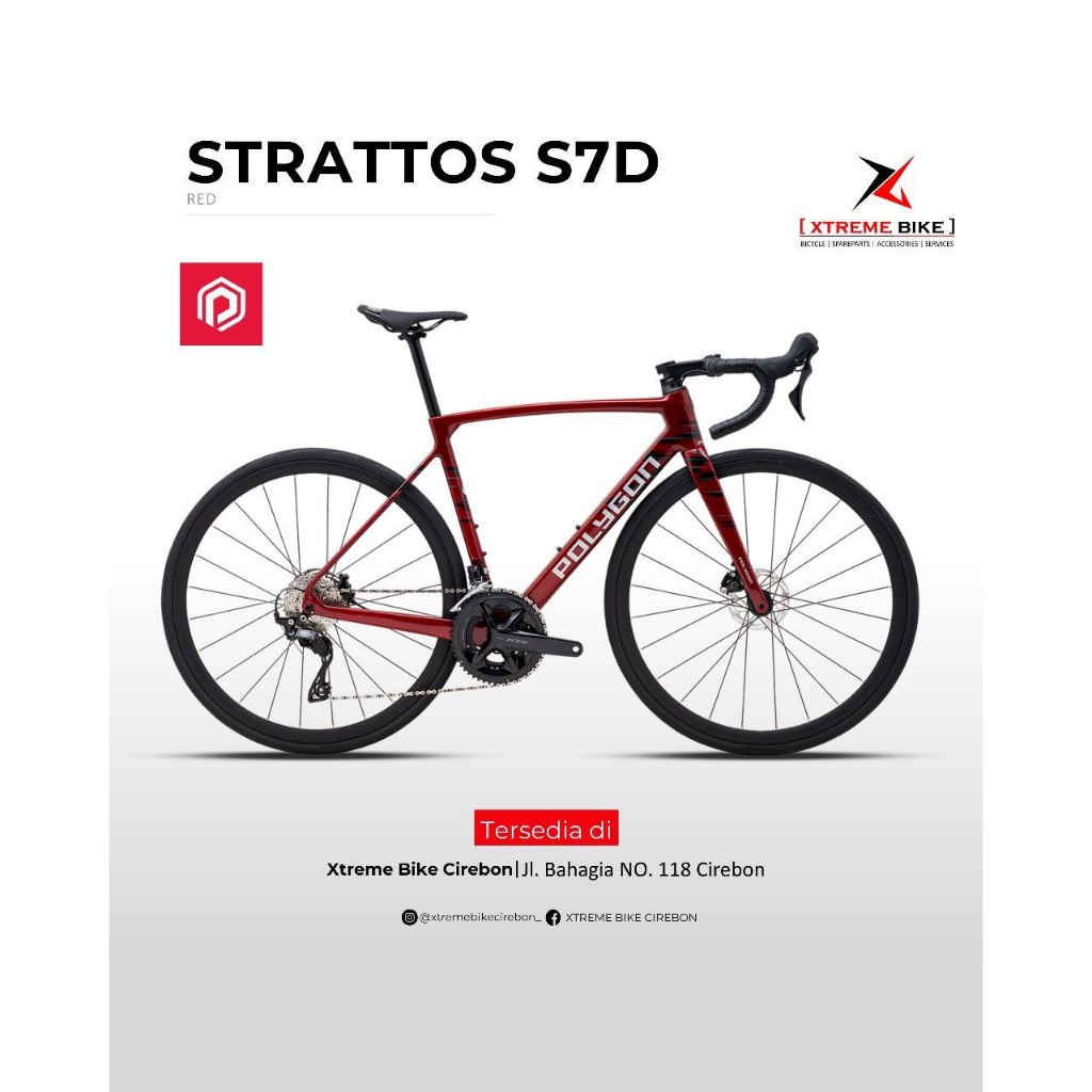 Sepeda Road Bike Polygon Strattos S7D - Sepeda Balap