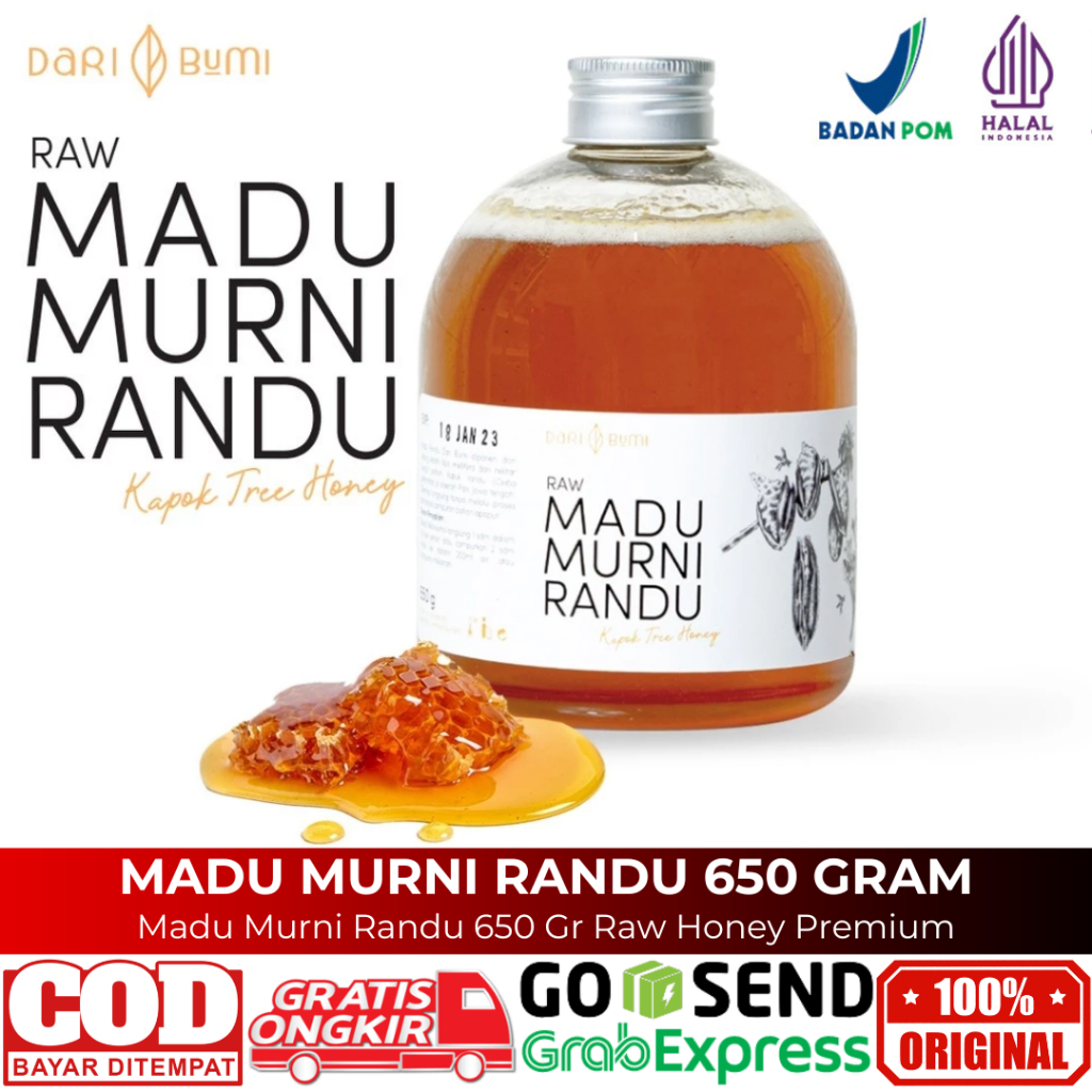 

Madu Murni Randu 650 Gr Premium Pure Original Dari Bumi