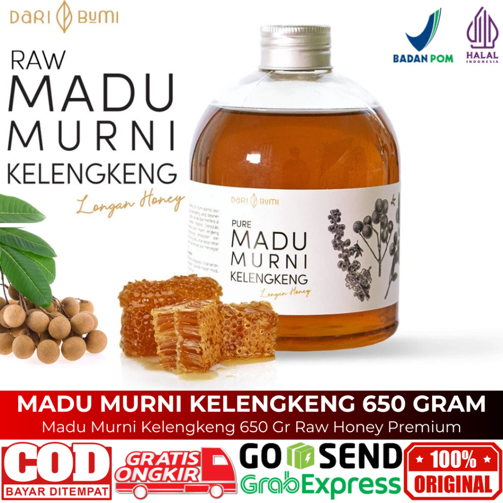 

Madu Murni Kelengkeng 650 Gr Raw Honey Asli Dari Bumi