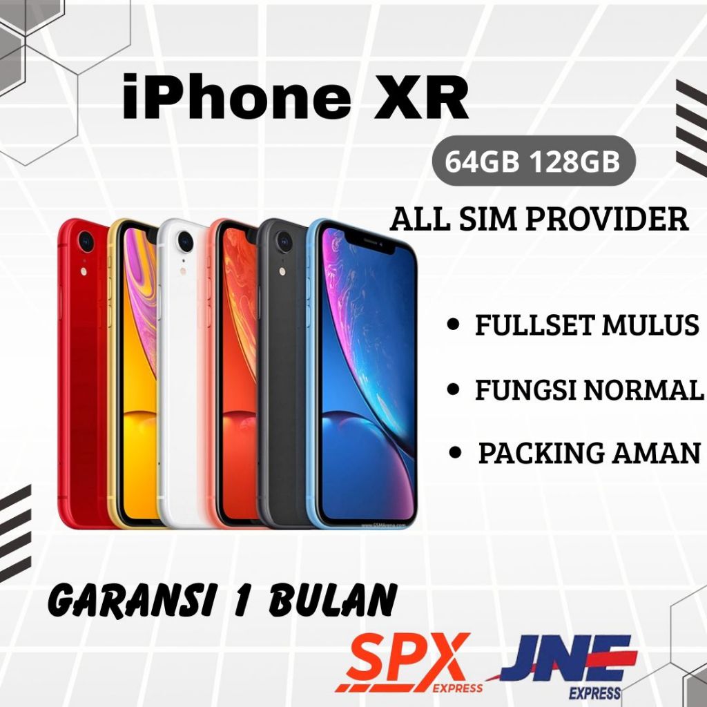 IPHONE XR SECOND INTERNASIONAL BERGARANSI ORIGINAL BH 95% UP 64GB/128GB/256GB