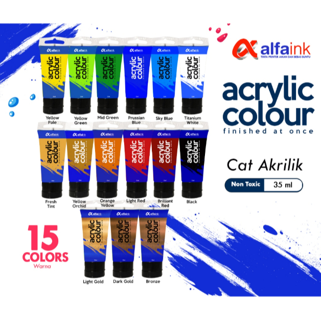

CAT AKRILIK / ACRYLIC COLORS 35 ML ALFAINK - TUBE