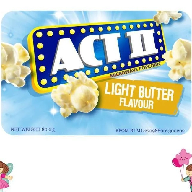 

ACT II Microwave Popcorn Rasa Light butter 85gr