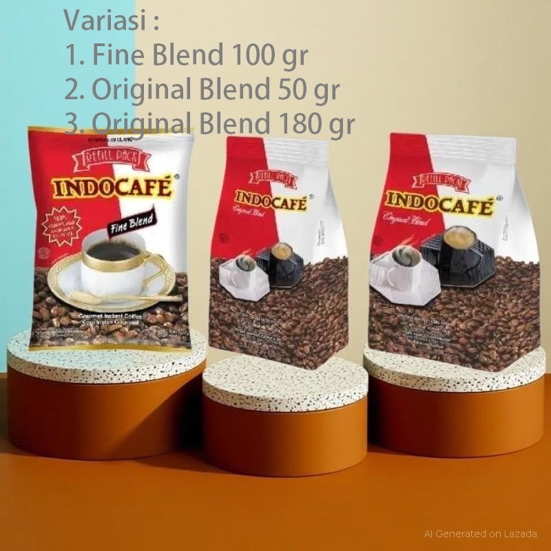 

INDOCAFE Original Blend REFILL fine blend Black Coffee all varian