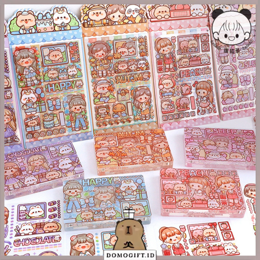 

Stiker Pack Doudou Sauce Theme Color Isi 5 Lembar TLD89