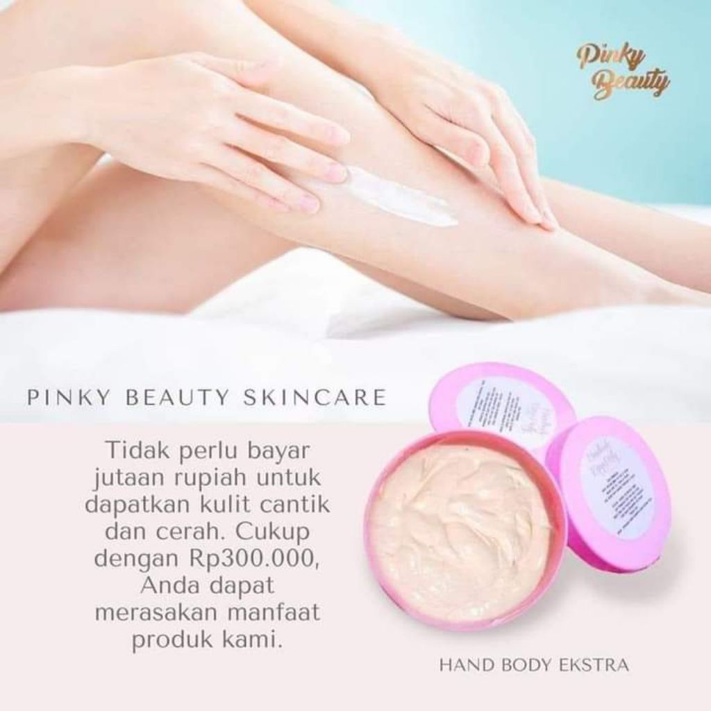 [GRATIS SABUN SHINZUI] HB Pinky Beauty Extrawhite | Handbody Extra White | Hand body Dosis Tinggi Cu