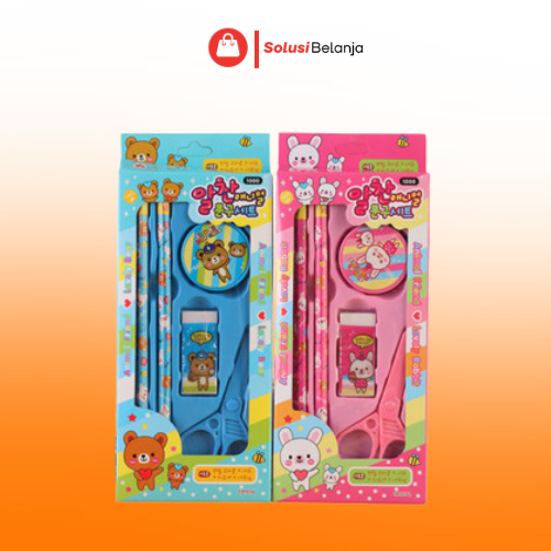 

2014 Alat Tulis Set Lengkap 5 In 1 Motif Karakter Lucu Y1702