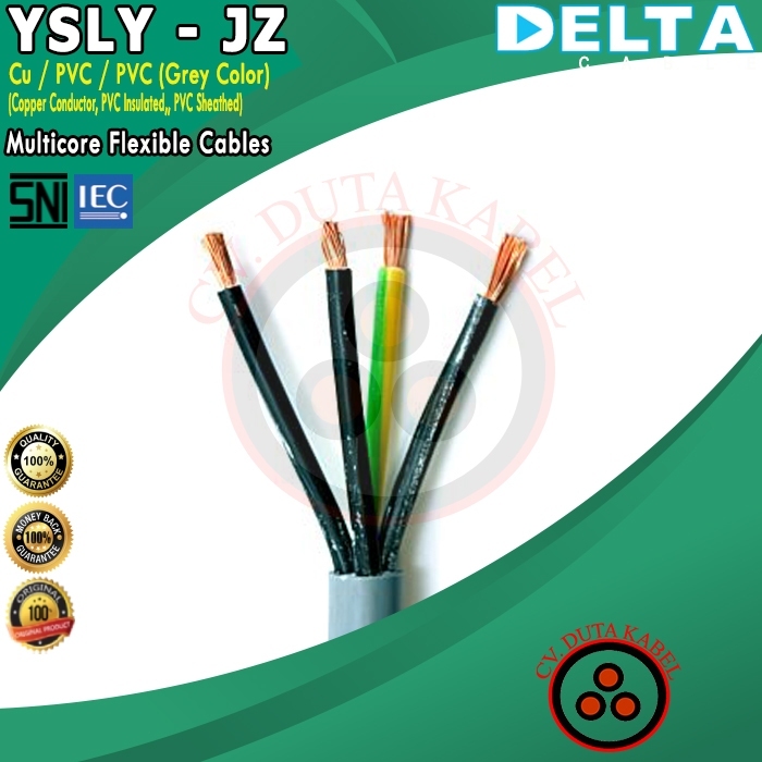 Kabel YSLY-JZ 4x4 mm2 DELTA 4x4 mm2/4x4 mm2/4x4mm2/4 x 4 mm2/4x4mm2