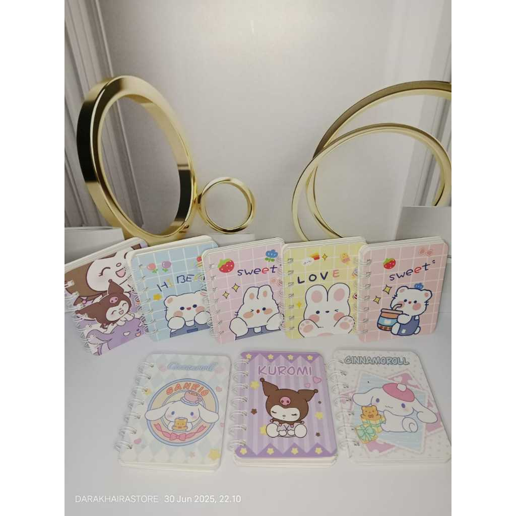 

Notebook Mini/Diary Mini/Buku Harian Karakter Lucu