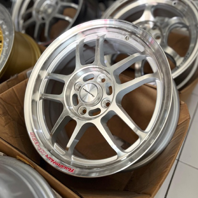 RACINGHART CP035 R15 SILVER POLISH PCD 4x100