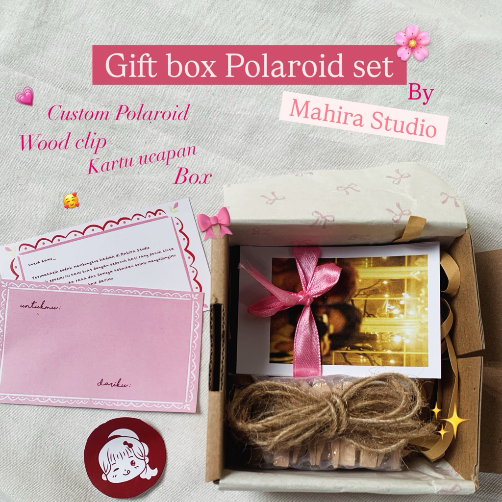 

MS Gift Box Foto Polaroid | Custom Kado Polaroid | Couple Gift Box | Polaroid Pack | 15 Foto Polaroid
