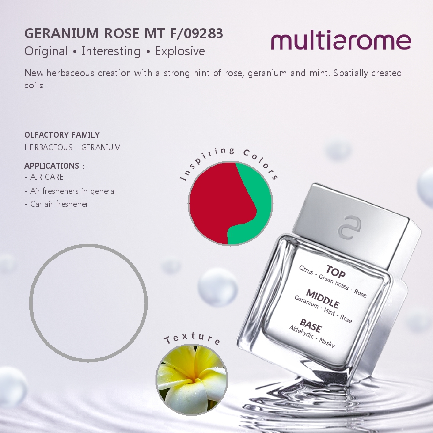 Geranium Rose Fragrance - Bibit Parfum Bunga Mawar dan Geranium 100ml