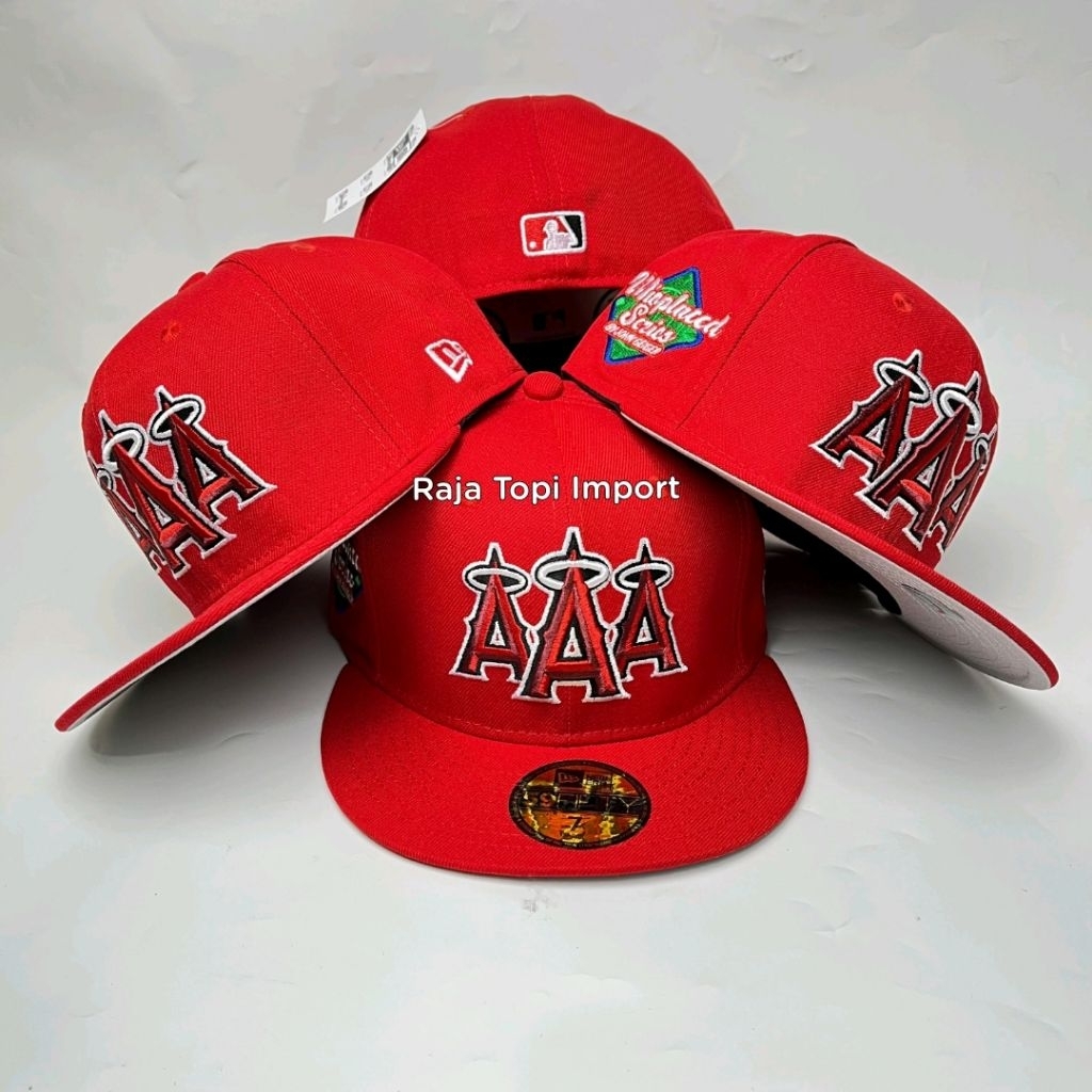 Topi Build Up Angels 3 Logo AA+ Import - Topi Fitted Logo A - Topi Pria