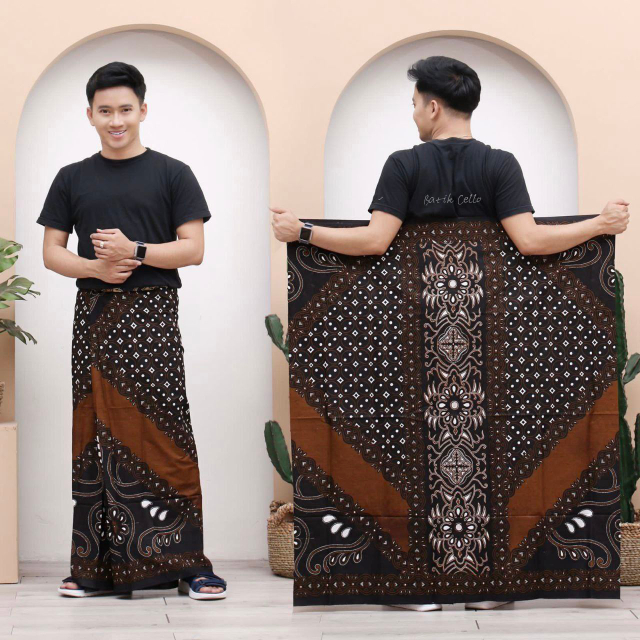 Batik Alfin - Sarung batik pria dewasa motif gus kaffa sarung batik Sarung dewasa Sarung coklat