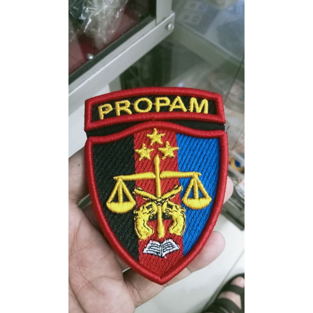 logo propam BORDIR TIMBUL 3D