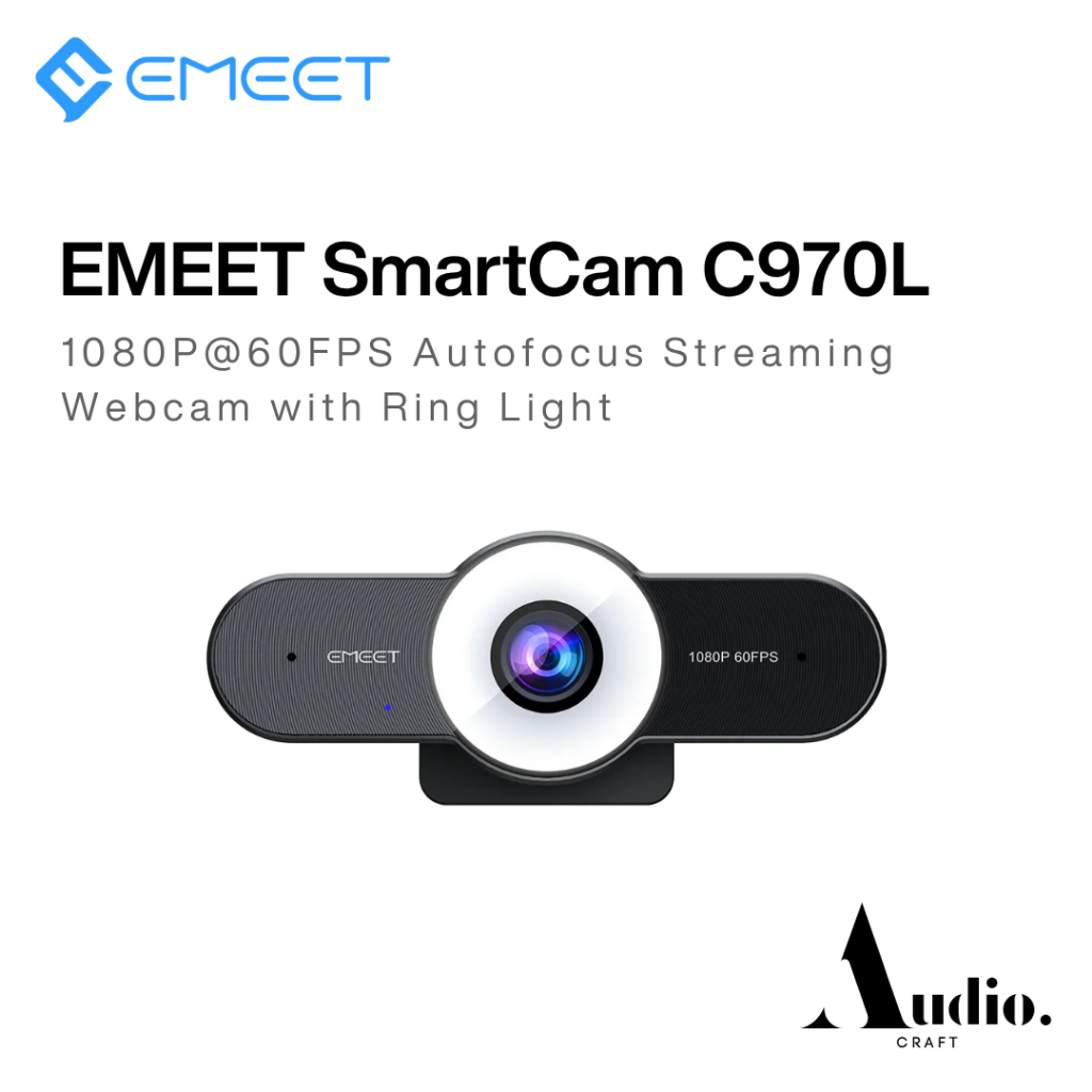 eMeet C970 Autofocus FullHD 1080p Webcam dengan Mikrofon
