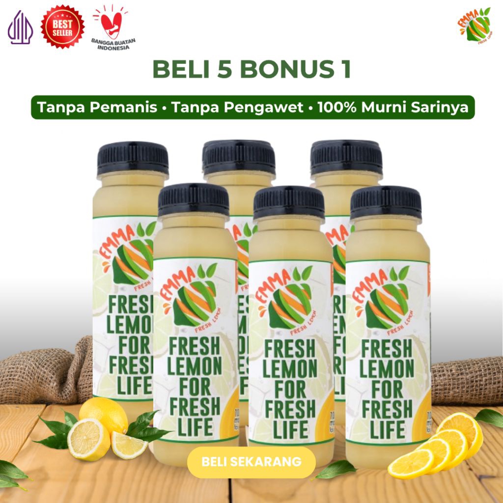 

Paket Sarilemon Beli 5 Free 1 Botol (240ml x 6)