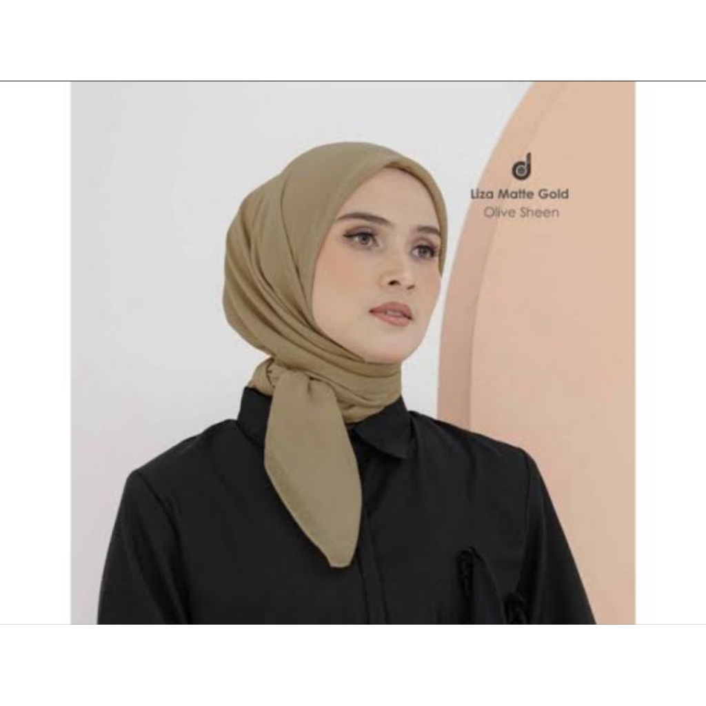 HIJAB DEENAY LIZA POLOS OLIVE SHEEN