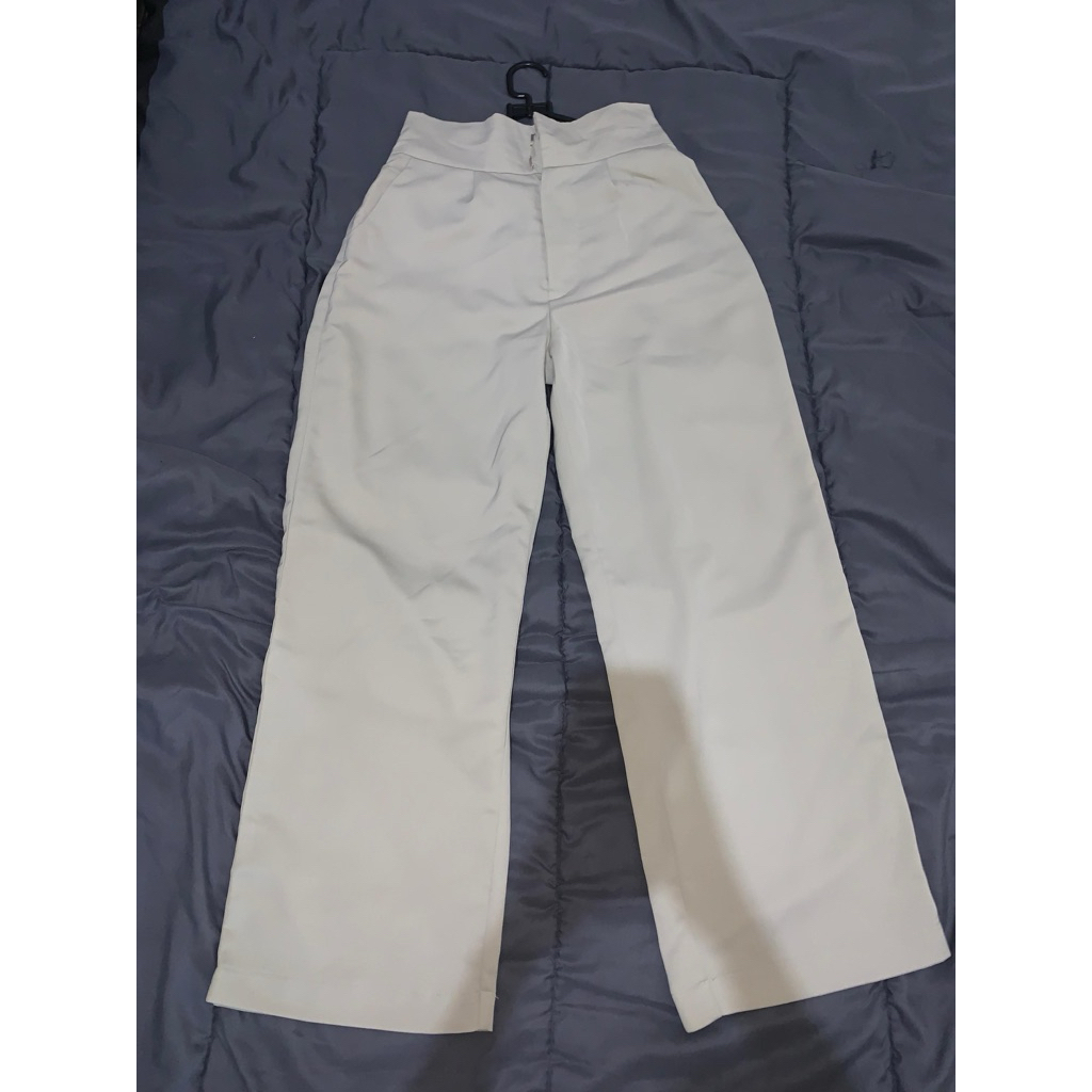 Celana Kulot Warna Sage Like New