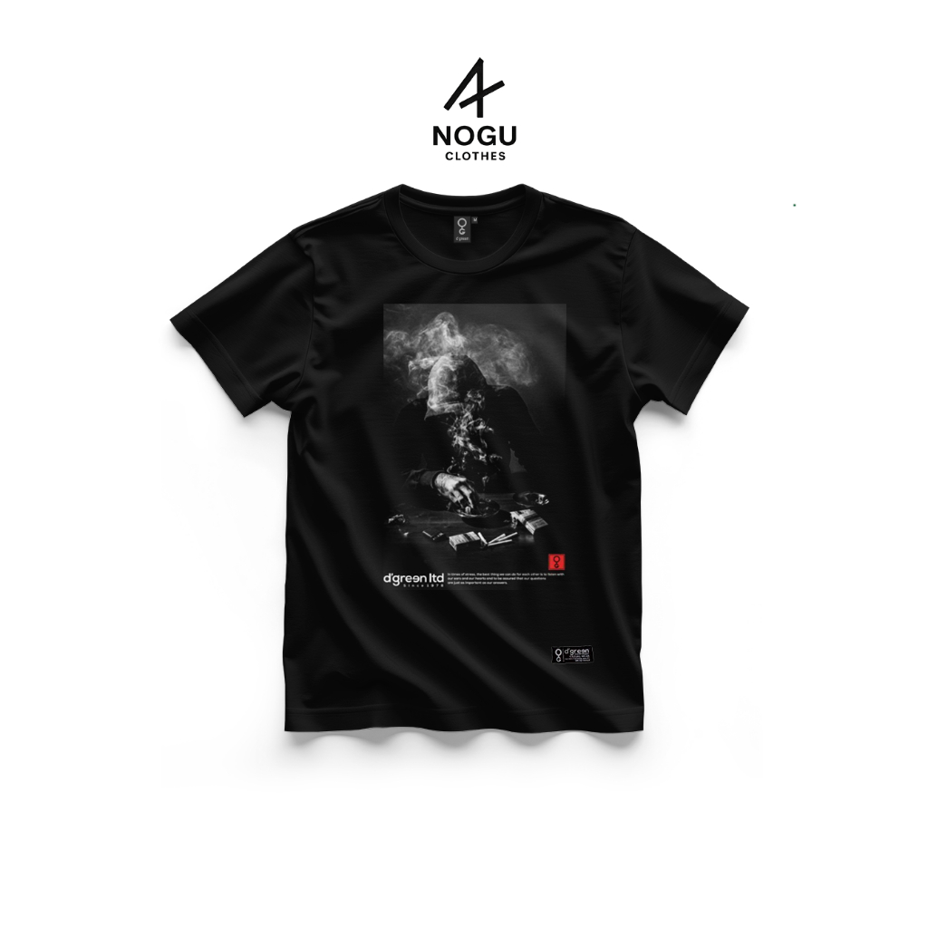 Kaos Pria Wanita D’Green Original – Cotton Combed 30s Sablon Awet HD | MatiinRokok