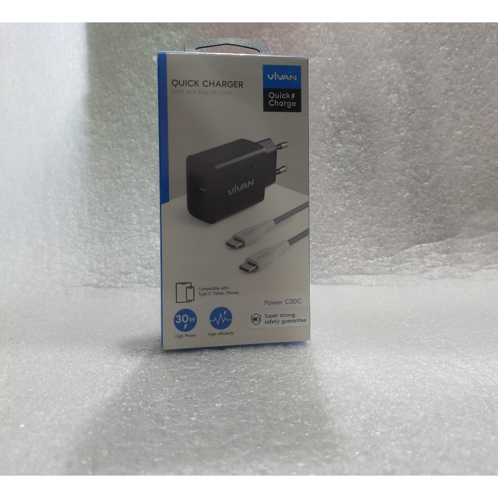 Vivan Charger Power C30L type c to Lightining / C30C type c to type c