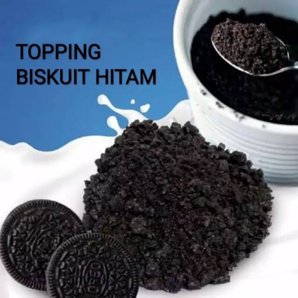 

bubuk Oreo kasar 1000gr untuk toping makanan dan minuman