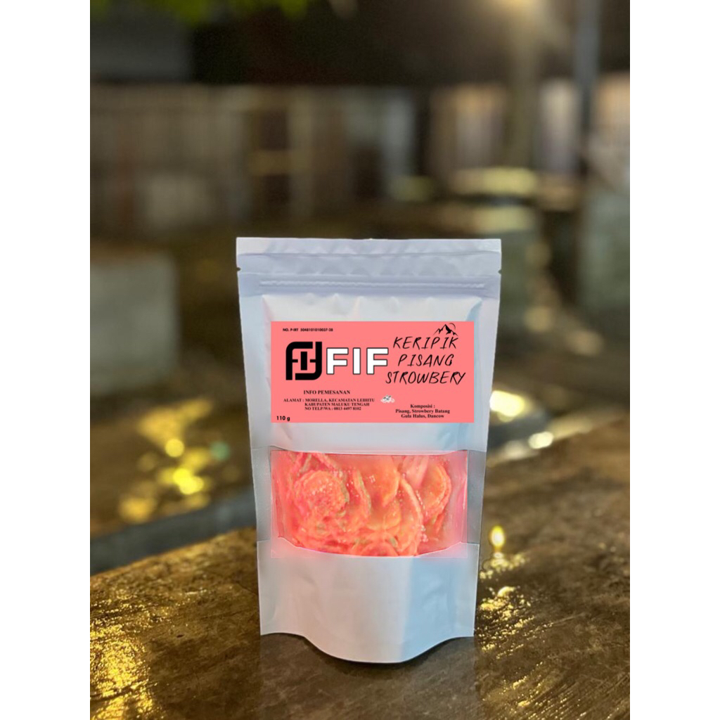 

Fif keripik pisang strawberry