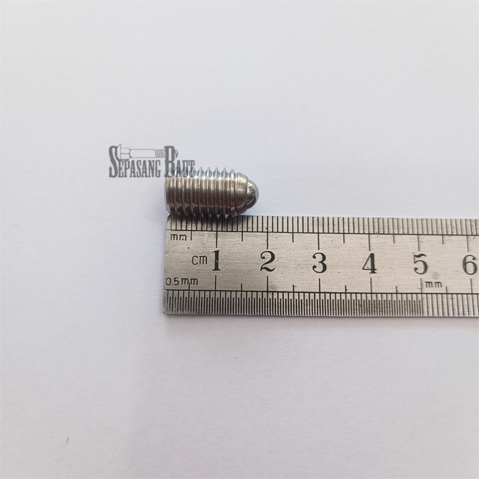 M10 x 16 Ball Plunger Stainless Steel Baut Stopper M10x16