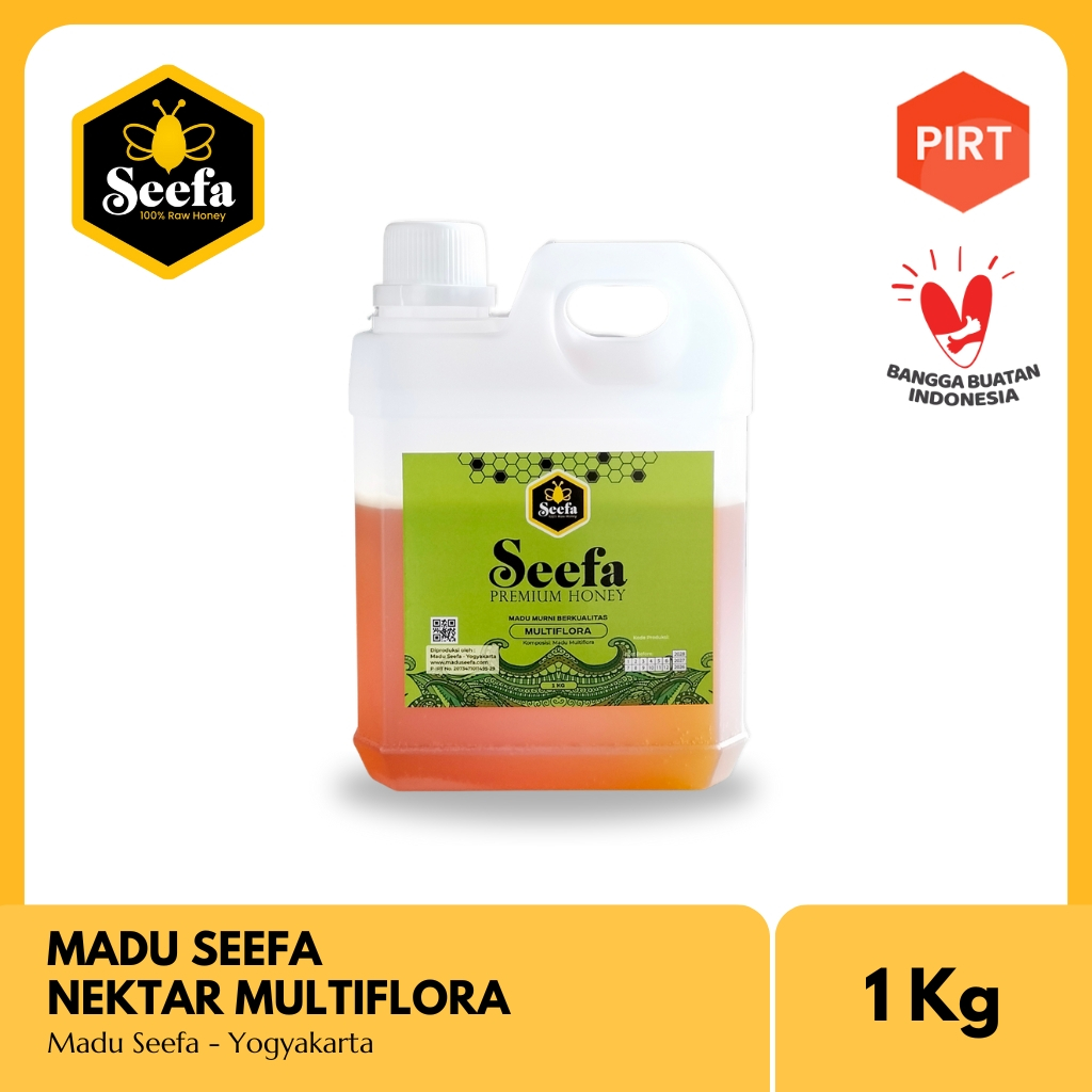 

Madu Multiflora Murni Seefa Raw Honey 1 Kg Asli Free Sendok Kayu