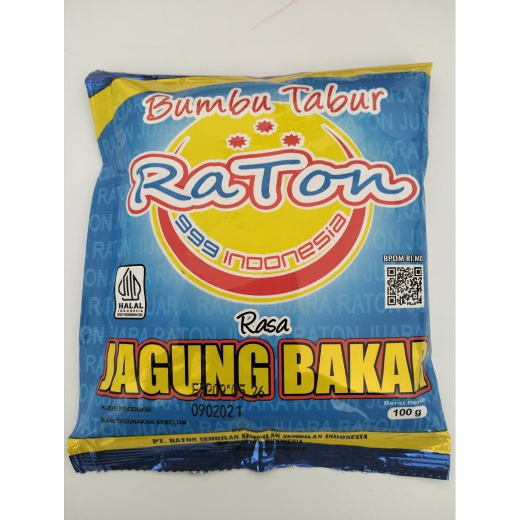 

Raton Bumbu Tabur JAGUNG BAKAR 100gr