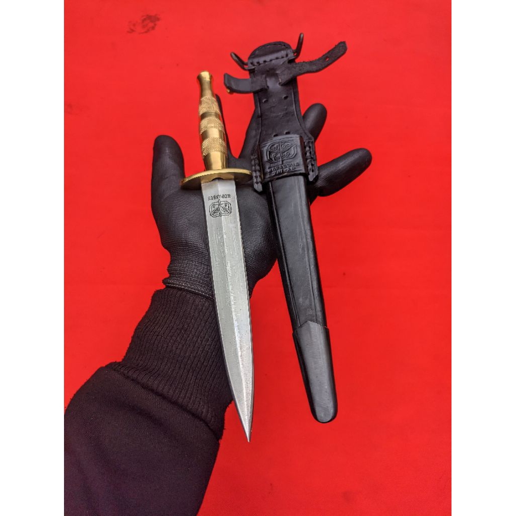 pisau lempar khomandho handle kuningan