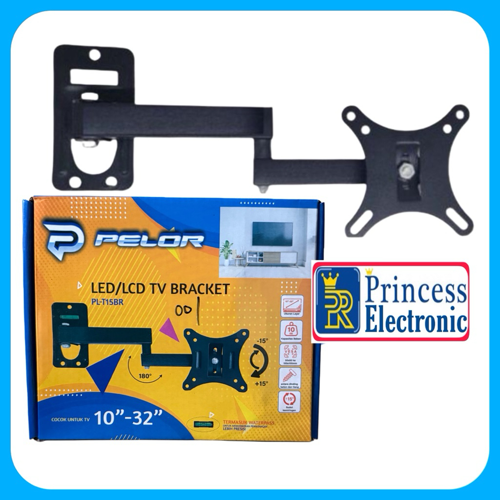 BRACKET TV LED LCD PELOR BRACKET SWIVEL TV LED LCD 10 INCH - 32 INCH BRAKET TV PUTAR UNIVERSAL