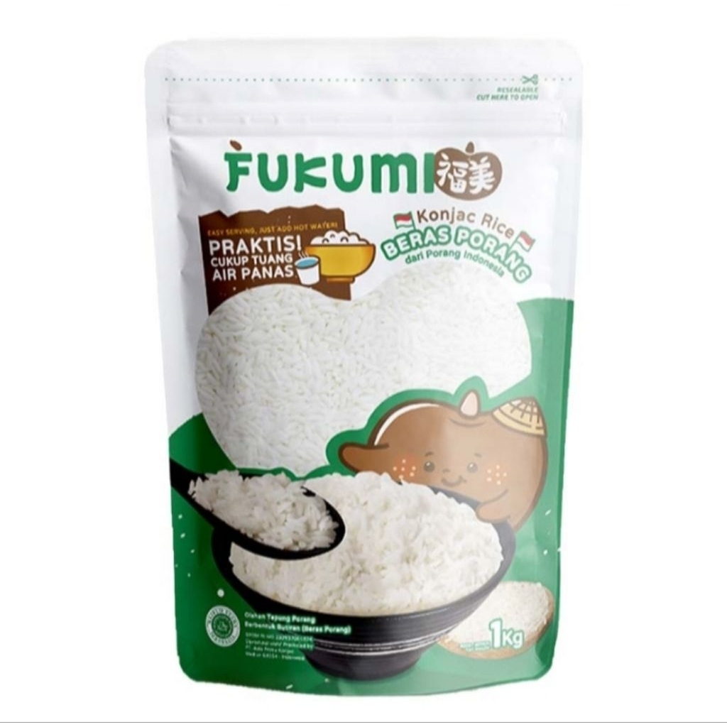 

FUKUMI - Beras Porang Konjac Pouch 1 kg (Pertama di Indonesia)