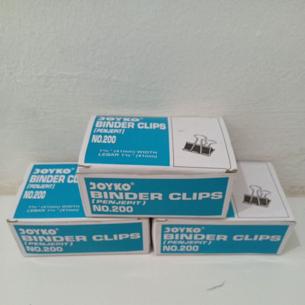 

Binder Clips JOYKO no. 200 ( harga di atas untuk harga per/kotak isi 12 pcs)